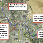 Map of Bogan's travels