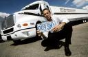 Scott McLaughlin with first Mexican plate issued to a U.S. Carrier